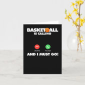 Carte Basket-ball (Fleur jaune)