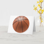 Carte Basket-ball (Fleur jaune)