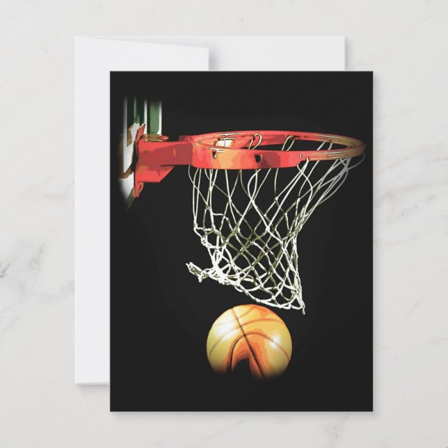 Carte Basket-ball - Art sportif populaire (Devant)