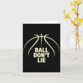 Carte Basket-ball Ball Don't Lie (Fleur jaune)