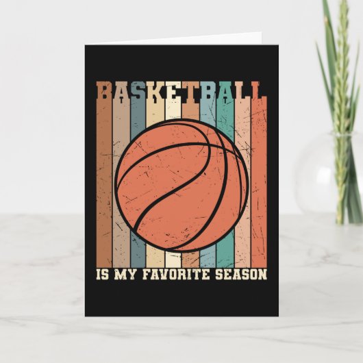 Carte Basket-ball Beau Design (Devant)
