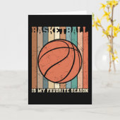 Carte Basket-ball Beau Design (Fleur jaune)