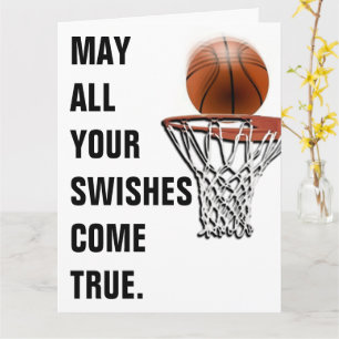 Carte Basket-ball Bonne chance