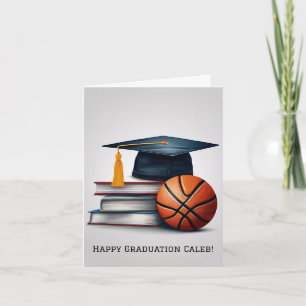 Carte Basket-ball de fin d'études personnalisées