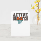 Carte Basket-ball de tir actif. 1 (Fleur jaune)