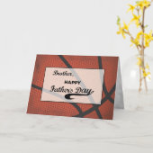 Carte Basket-ball Fête des pères Frère Grand C (Fleur jaune)