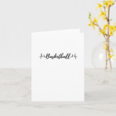 Carte Basket-ball Heartbeat 2 (Fleur jaune)