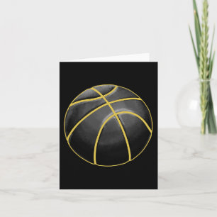 Carte Basket-ball Illustration Black Gold Ball Design St