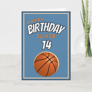 Carte Basket-ball Joyeux Anniversaire Sports