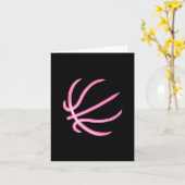 Carte Basket-ball Lover Baskeball Ball (Fleur jaune)