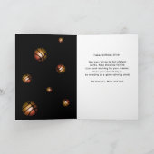 Carte Basket-ball Metallic Ball Joyeux anniversaire (Intérieur)