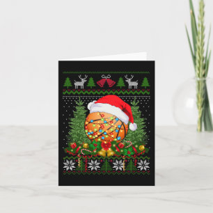 Carte Basket-ball Noël Vilain Cadeaux de famille Sport A