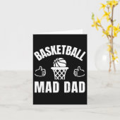Carte Basket-ball papa (Fleur jaune)