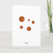 Carte Basket Balls Orange Enfants Garçon Joyeux Annivers (Dos)