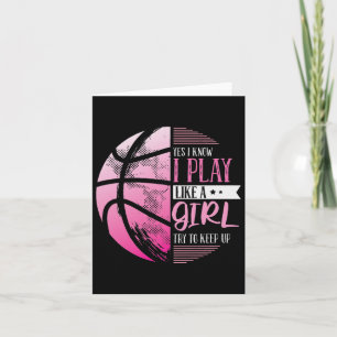 Carte Basket Oui Je Sais Que Je Joue Comme Une Fille Ess