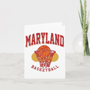 Carte Basket vintage du Maryland