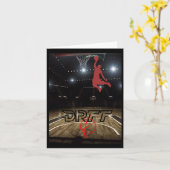 Carte Basketball 23  (Fleur jaune)