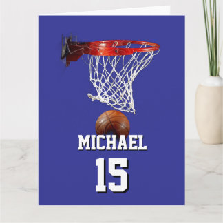 Carte Basketball Ajoutez Votre Nom & Numéro Pop Art
