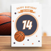 Carte Basketball Ball Joyeux Anniversaire Sports