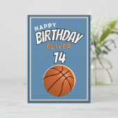 Carte Basketball Ball Joyeux Anniversaire Sports (Debout devant)