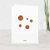 Carte Basketball balle moderne garçon Joyeux anniversair (Dos)