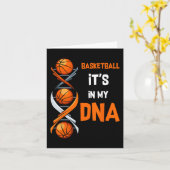 Carte Basketball C'est dans mon ADN Fun Player Coach Tea (Fleur jaune)