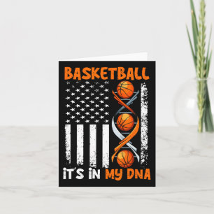Carte Basketball C'est dans mon Dna Fun Player Coach Tea