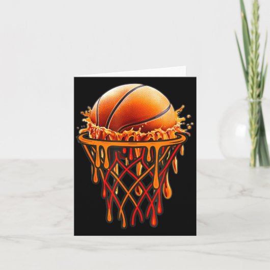 Carte Basketball Drip Graphic, Basketball Funny Bruh Gif (Devant)