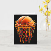 Carte Basketball Drip Graphic, Basketball Funny Bruh Gif (Fleur jaune)