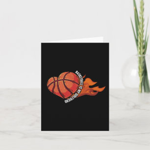 Carte Basketball Est Ma Petite Amie Ball Game Hoops Joue