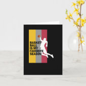 Carte Basketball Est Ma Saison Préférée 10 (Fleur jaune)