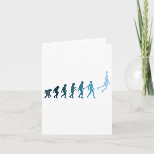 Carte Basketball Evolution Drôle Cadeau Pour Basketball (Devant)