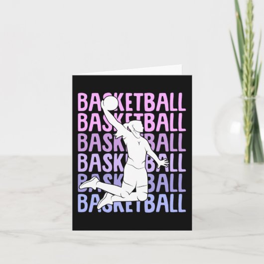 Carte Basketball Fille Femmes Enfants 1 (Devant)