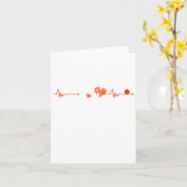 Carte Basketball Heartbeat (Fleur jaune)