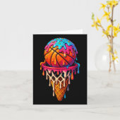 Carte Basketball Ice Cream Driam Pour Garçons Filles Jeu (Fleur jaune)