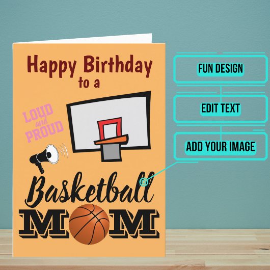 Carte Basketball Maman Anniversaire