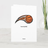 Carte Basketball Maman Anniversaire (Dos)