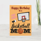 Carte Basketball Maman Anniversaire (Devant)