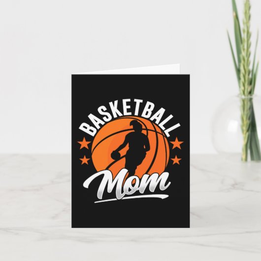 Carte Basketball Maman Coach Match Joueur Équipe Mère Mo (Devant)