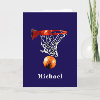 Carte Basketball Remplacez par Votre Nom