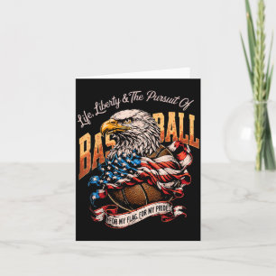 Carte Basketball Rétro Aigle Drapeau Américain Patriotiq