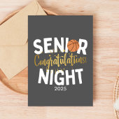 Carte Basketball Senior Night Congratulations Card