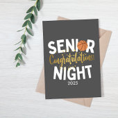 Carte Basketball Senior Night Congratulations Card