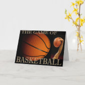 CARTE BASKETBALL SPORT (Fleur jaune)