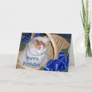 CARTE BASKETFUL DES SOUHAITS D'ANNIVERSAIRE PURRFECT