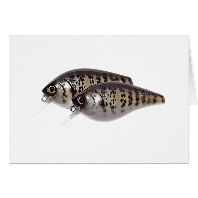 Carte Bass Fishing Crankbait (Devant horizontal)