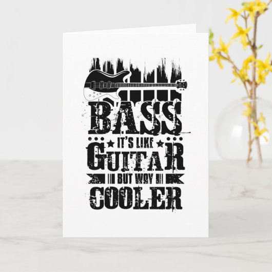 Carte Basse C'Est Comme La Guitare (Fleur jaune)