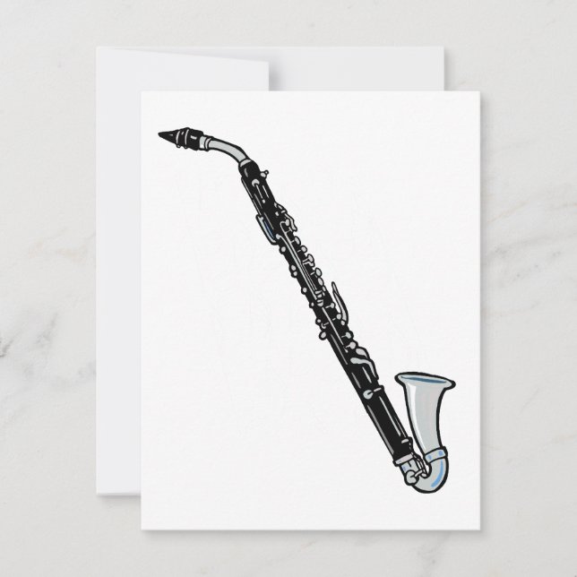 Carte Basse Clarinet Graphisme, juste le Clarinet (Devant)
