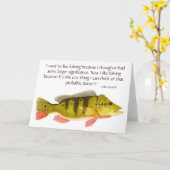 Carte basse de paon avec la citation sur la pêche (Fleur jaune)