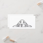 Carte basset blanc (Devant/Arrière en situation)